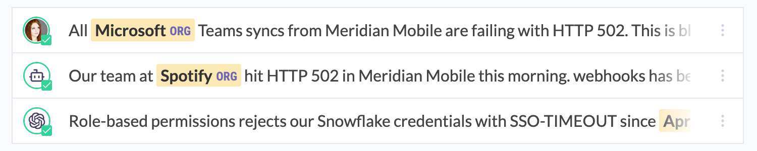 Annotations with custom avatars for agents